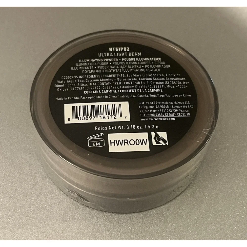 NYX Born To Glow Illuminating And Bronzing Loose Powder BTGIP02 Ultra Light Beam